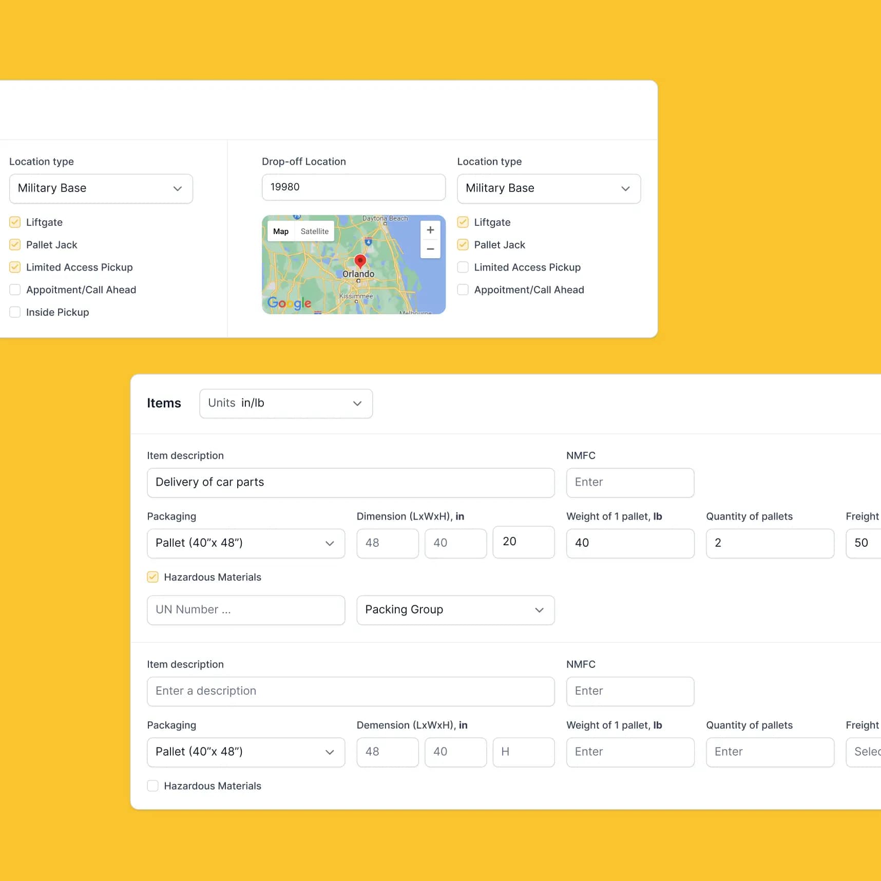 freight quote class calculator